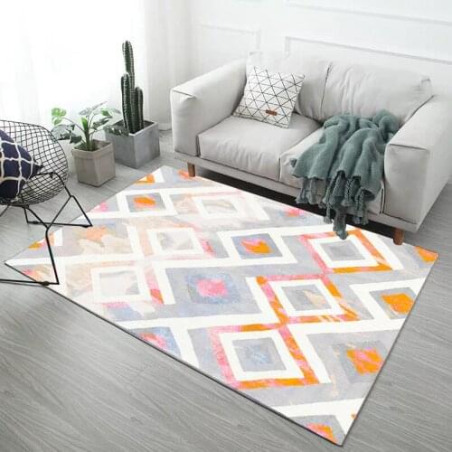 New small fresh living room Home Nordic carpet Machine washable carpet Modern minimalist carpet living room rug