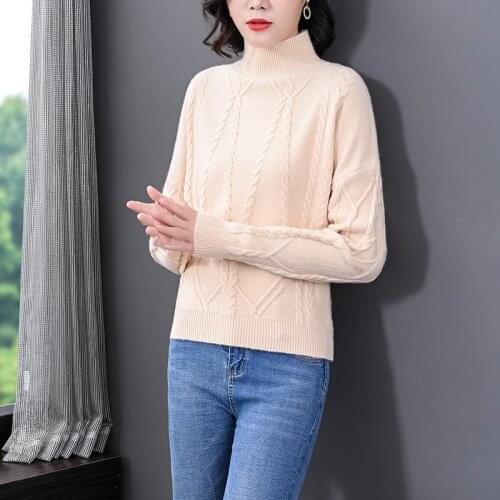 Autumn Winter 3XL Plus Size Short Sweaters 2021 Casual Loose Solid Knitting Turtleneck Pullovers Elegant Bodycon Party Vestidos