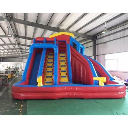 Popular Design PVC Inflatable Slide inflatable water slide with Pool