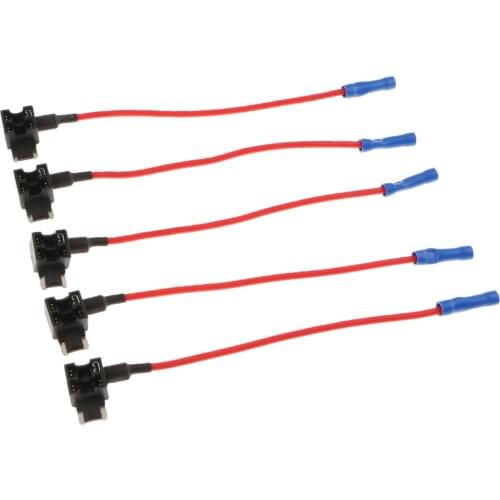 5Pieces Car Add-a-circuit Fuse 15A ACN TAP Adapter Low Profile Blade Style