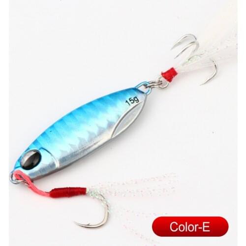 New Jigs Sea Fishing Metal Jig Spoon 10G 15G 20G 30G Shore Casting Jigging Fish Sea Bass Fishing Lure Artificial micro jig
