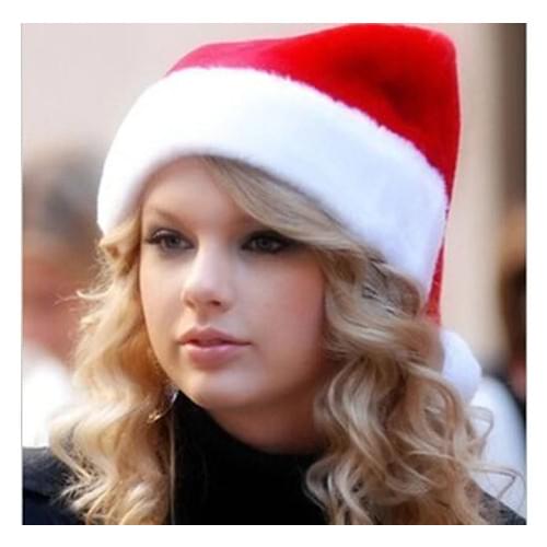 Fur Trimmed Christmas Santa Hat 3S67027 Christmas Women Hat Hot Sale New Red Cap For Christmas Gift