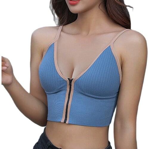 Sexy Womens Tank Top Cotton Lingerie Pad Sleeveless Straps Print Undefined Tube Crop Top One-piece Female Camisoles Underwear
