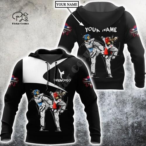 NewFashion Cosplay Martial Arts Sports Taekwondo Sportswear Tracksuit Harajuku 3DPrint Men/Women Funny Casual Jacket Hoodies A13