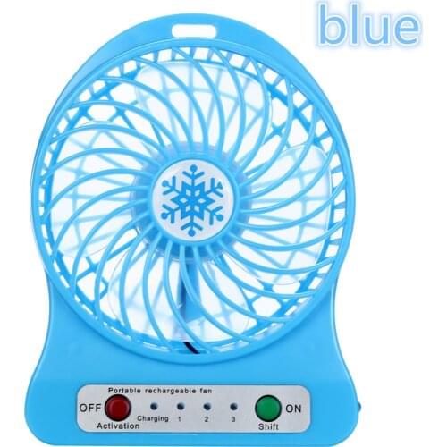 1PC Portable Personal Mini Fan Adjustable 3 Speed USB Rechargeable Fans Home Office Desk Cooler Fan Summer Air Cooler Outdoor
