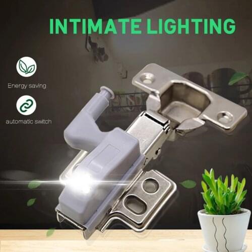 2pcs LED Inner Hinge Light Cabinet Lamp Universal Wardrobe Cupboard Sensor Lights for Bedroom Kitchen Closet Night Lamp
