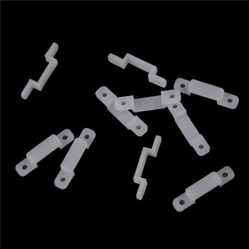 2020 10Pcs/lot 10mm 14mm 17mm width Silicone Mounting Connector clip For LED Strip fixing holder New Sale