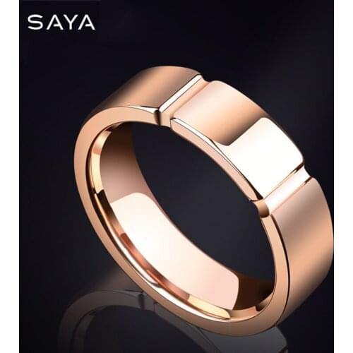 2021Classic Wedding Rings for Women Men 6mm Tungsten Couple Rings Simple Plain Bands Anniversary Gift, Free Shipping, Engraving