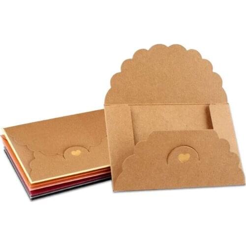 Envelopes 42 Pieces Mini Envelopes Colorful Gift Cards Envelopes Envelopes with Heart Lock for Festival