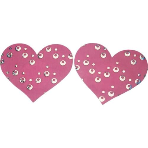 5pairs heart lesbine Pads Body Breasts Stickers womens girls heart Adhesive Nipple Covers Disposable