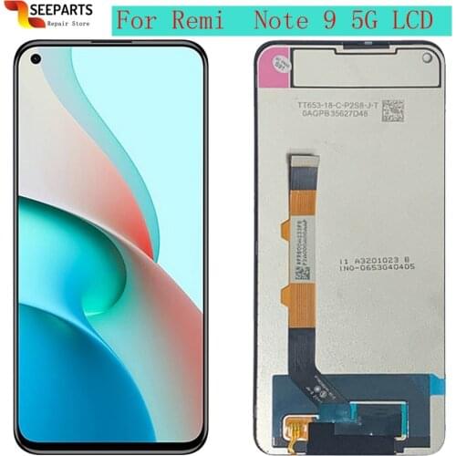 6.53" Original For Xiaomi Redmi Note 9 5G LCD Touch Screen Display Digitizer Assambly For Redmi Note9 5G LCD