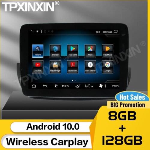 8+128G Car Multimedia Stereo Receiver Android 10 For Mecerdes Benz A CLA GLA G 2013 2014 2015 2016 2017 2018 2019 Auto Head Unit