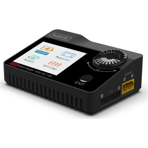 ToolkitRC M8S 400W 18A Color Screen Balance Charger Discharger for 1-8S Lipo LiHV Life Lion NiMh Pb Battery