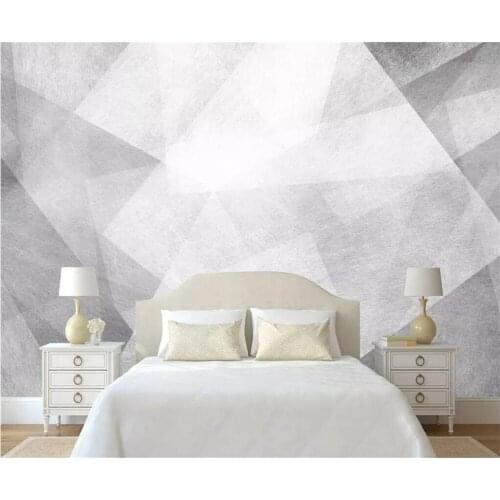 Beibehang Custom wallpaper 3d photo mural Nordic simple personality abstract geometric pattern mural TV background wall paper 3d