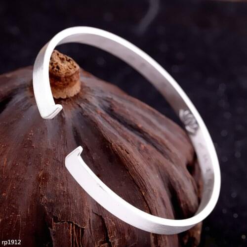 KJJEAXCMY Boutique jewelry Thai silver pure hand-foot-silver 999 Buddhist womens bracelet