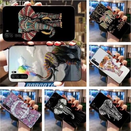 HUAGETOP Indian Animal Elephant Totem Coque Shell Phone Case For Huawei Nova 6se 7 7pro 7se honor 7A 8A 7C Prime2019