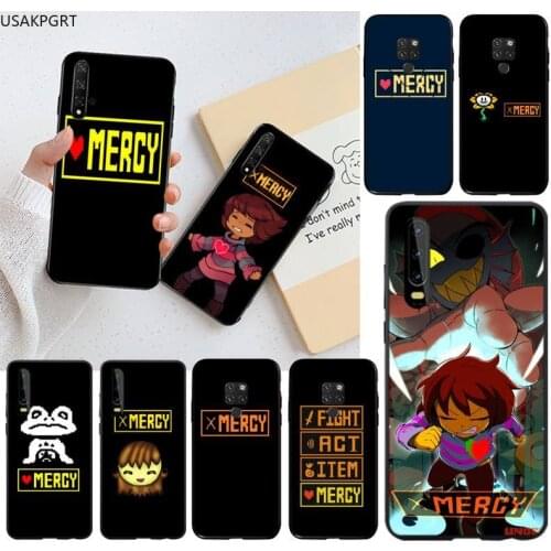 USAKPGRT Undertale Mercy Phone Case for Huawei P40 P30 P20 lite Pro Mate 30 20 Pro P Smart 2020 prime