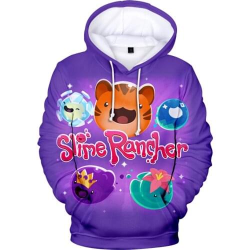 3-14 Years child Slime Rancher Hoodie Cartoon Boys girls Hoodie Kawaii Kids Sweatshirt Oversized Hoodies Children Clothes