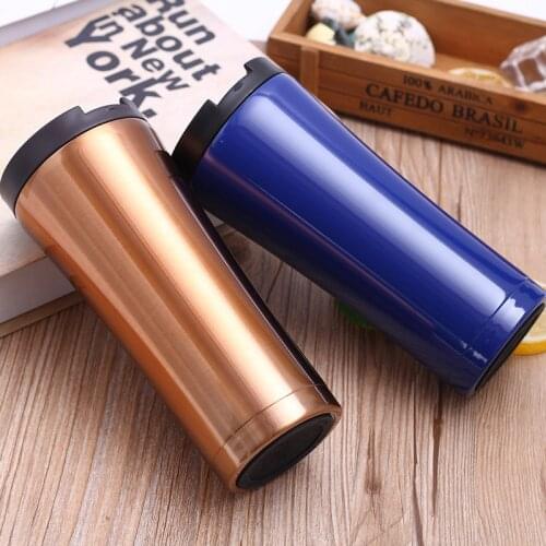 500ml Double-layer Stainless Steel Coffee Thermos Mug Portable Car Vacuum Flasks Travel Thermo Cup Water Bottler Thermocup