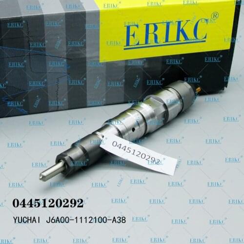 ERIKC 0445120292 Oem YUCHAI J6A00-1112100-A38 Injector 0445 120 292 Common Rail 0 445 120 292 For Bosch Injector 0445B2905400