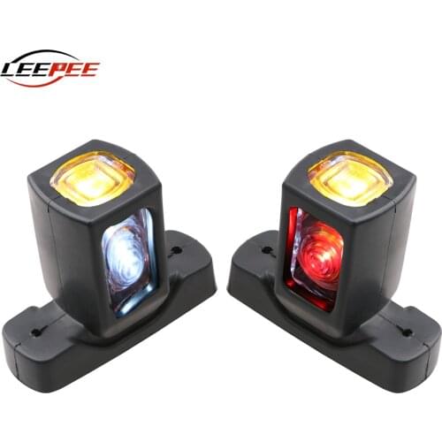 Trailer Caravan Vans Truck Accessories LED Position Light Side Market Lateral Lamp RGB Width Height Warning Bulbs 10-30V 12V 24V