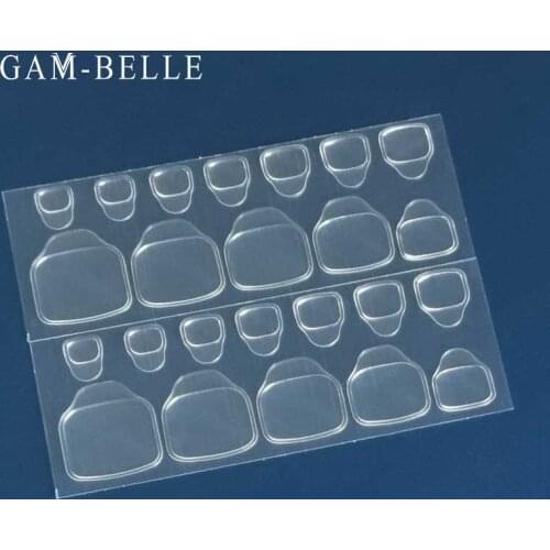GAM-BELLE 1 Sheet False Nail Glue Sticker Double Sided Adhesive Tape Artificial Toenails Extension Tools Nail Art Accessories