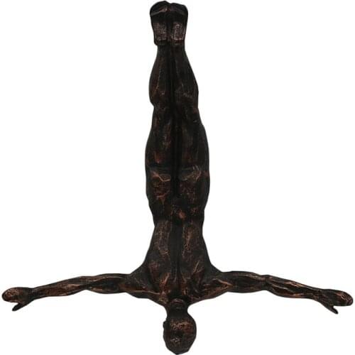 Living Room Background Creative Gift Colorful Young Boy Figurine Figure Cool Bungee Jumping Man Resin Wall Hanging Decoration