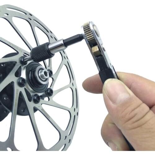 Mountain bike ratchet disc quick wrench T25 plum hexagon 3/4/5/6/8mm combined vehicle repair tool