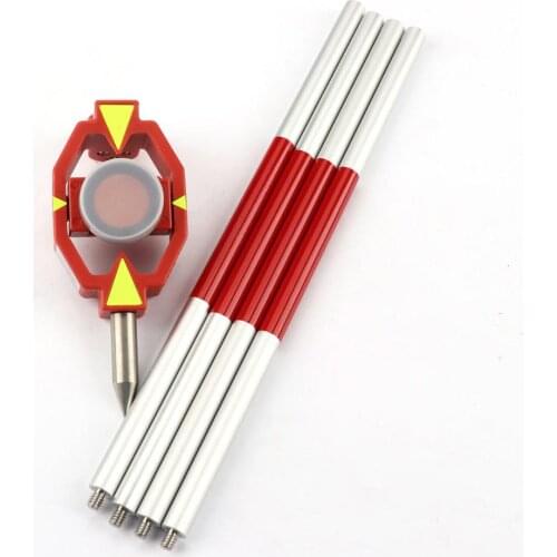 New Aluminium Alloy With 4 Poles Mini Prism For Total Station +17.5Mm