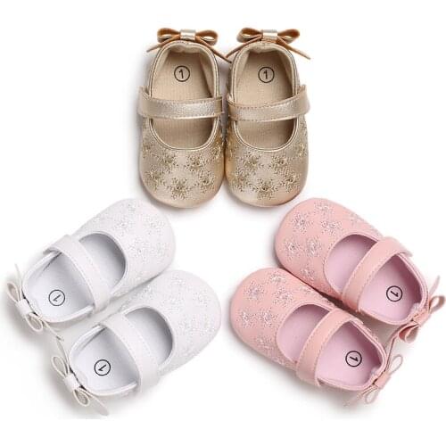 Prewalker 0-18 Months Baby Lovely Flower Casual Shoes For Newborn Toddlers Spring And Autumn Style Comfortable Walking Shoes