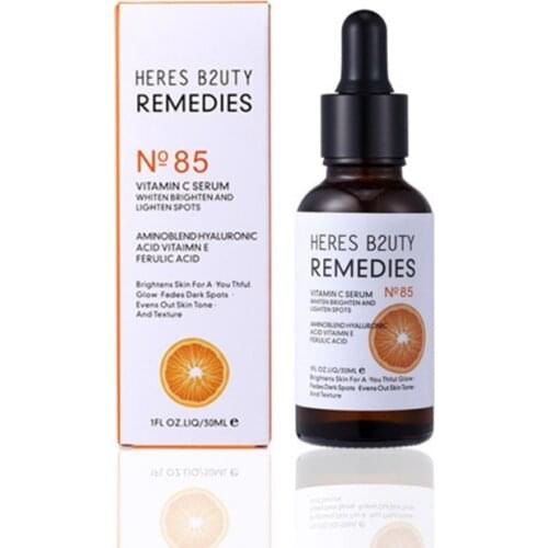 100% Pure Smoothing Vitamin C + Hyaluronic Acid Face Serum Anti-wrinkle Vc Face Whitening Essential Oil