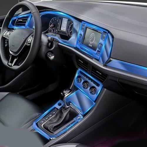 Car Interior Repair Film TPU Central Control Screen Transparent Invisible Protective Film for Volkswagen Sagitar 2019