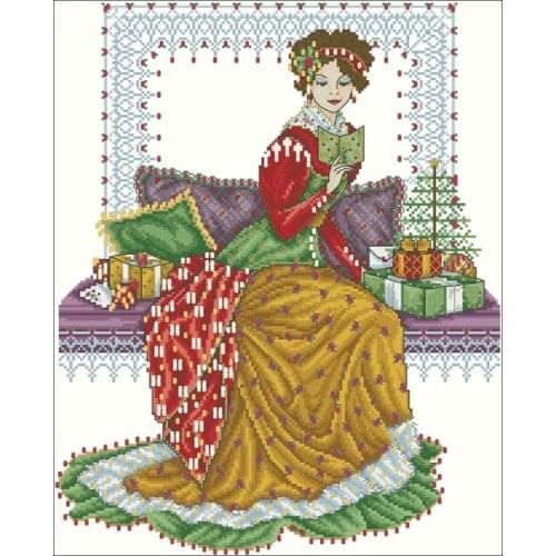 Genuine Product Egypt Long-staple Cotton Self-Made cross stitch kits Suite Joan Elliott-Reading of Girl