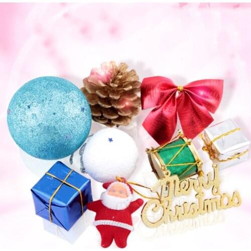 Christmas Tree Pendants Ornaments Many Packages Large Gift Chrismas Pine Cones DIY Accessories Navidad Festival Party Supplies