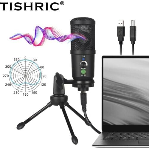 BM-66 Professional Condenser Microphone Gaming Mic Stand Karaoke Recording Usb Microphone For Singing PC Microphone For Computer