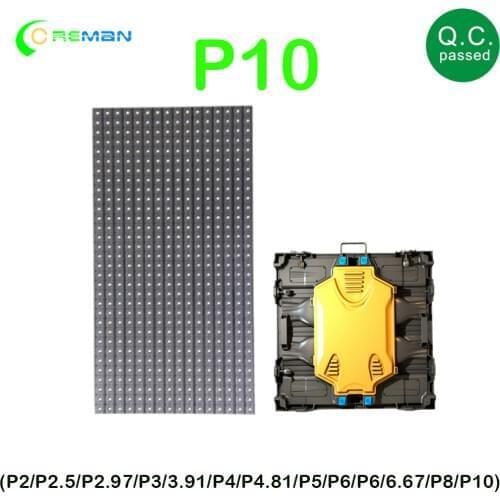 Diy LED module p10 led panel 16x32 rgb black chip led display screen module for matrix video panel