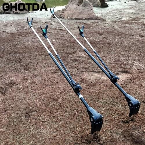 High Quality 1.7M 2.1M Stainless Steel Telescoping Fishing Pole Hand Rod Holder Stand Bracket Adjustable Fishing Tool