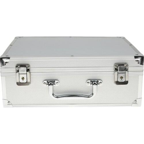 Shockproof Aluminum Alloy Portable Tattoo Accessory Toolbox Backpack Silver