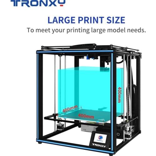 X5SA-400 2E / X5SA-400 High Precision Desktop 3D Printer Kit DIY Self As with Printing Size 400mm*400mm*400mm and 8G SD Card