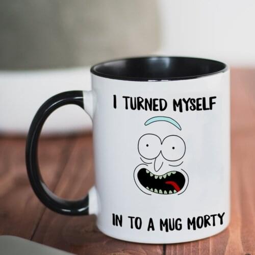 I Turend Myself in to A Mug Coffee Mug 350ml Funny Creative Ceramic Mugs Coffee Cups