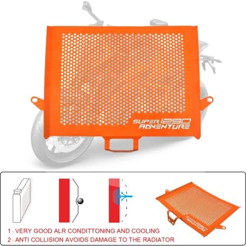 For 1050 1090 1190 Adventure ADV 1290 Super Adventure Duke Adventure R S T Motorcycle Radiator Grille Guard Cover Protecto