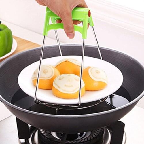 Factory Stainless steel tray lifter kitchen anti scalding clip multi-function bowl taking tray clip anti-skid anti scalding clip