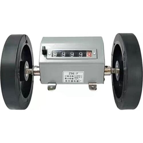 1PC Rolling Wheel 4Digit 5 Digit Mechanical Length Yard Counter Meter CounterGray for Textile machine inspecting machine