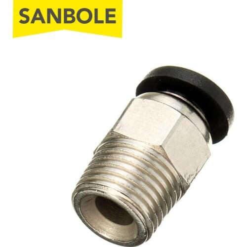 2pcs PC4-01 Pneumatic Connector For 1.75mm PTFE Tube Quick Coupler Feed Inlet 3D Printer Part