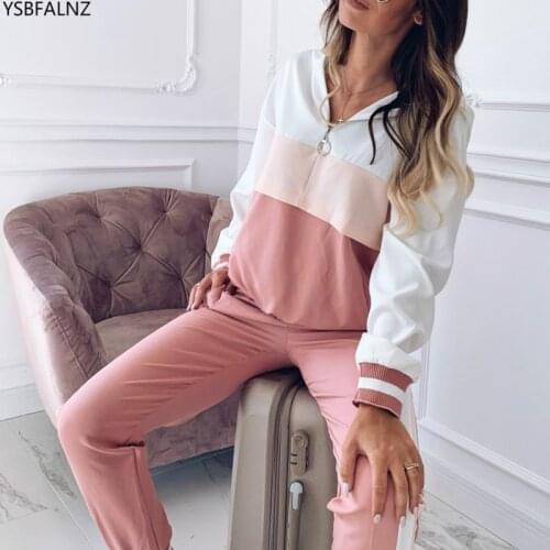 2020 Hoodies Tracksuit Women Spring Lounge Wear Jogging Long Sleeve Two Piece Pants Set Chandal Moda Mujer Deportivo Plus Size