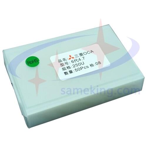 250um 4.7 5 5.2 5.5 5.7 6 6.3 6.4 6.8 7 7.9 9.7 12.9 '' inch OCA Optical Clear Adhesive Glue Glass Lens Film+easy tear