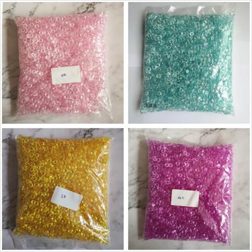 500g Transparent Acrylic Round Beads DIY Fluffy Slime Clay Anti Stress Toy Creative Fishbowl Crystal Beads Crafts Party Supply