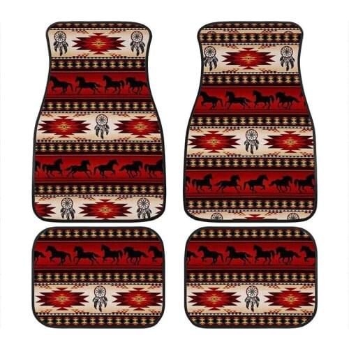 Aimaao Car Floor Mats Trendy Native American Indian Talisman Dream Catcher Bohemian Printed Colorful Heavy Duty Fit Most Car