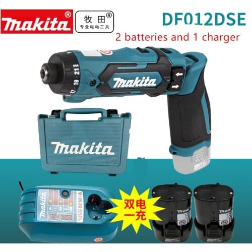 Makita DF012DSE DF012D DF012DZ Cordless Pen Type Impact Driver 7.2V BL0715 Battery, DC10WA