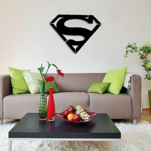 SuperAdam S Letter Motif Wall Room Home Accessory Wooden Table 50x37cm